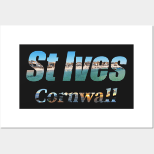 St Ives Cornwall Text Posters and Art